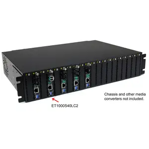 Gigabit Ethernet Single Mode LWL/Glasfaser LC Medienkonverter 40 km Gigabit Ethernet Single Mode LWL/Glasfaser LC Medienkonverter 40 km