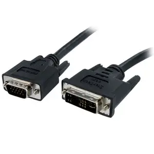 DVI auf VGA Monitorkabel Stecker / Stecker Schwarz 1m DVI auf VGA Monitorkabel Stecker / Stecker Schwarz 1m