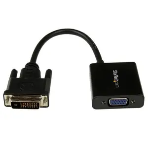 DVI-D/VGA Adapter Stecker/Buchse Schwarz DVI-D/VGA Adapter Stecker/Buchse Schwarz