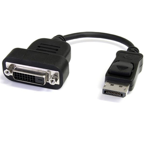 DisplayPort/DVI-D Adapter Stecker/Buchse Schwarz