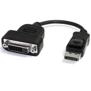 DisplayPort/DVI-D Adapter Stecker/Buchse Schwarz DisplayPort/DVI-D Adapter Stecker/Buchse Schwarz