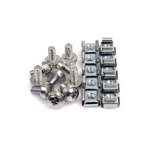 Käfigmuttern und Schrauben M6 x 12mm für Rack 50er Käfigmuttern und Schrauben M6 x 12mm für Rack 50er