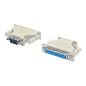 DB9 auf DB25 Seriell Kabeladapter Stecker/Buchse Weiß DB9 auf DB25 Seriell Kabeladapter Stecker/Buchse Weiß