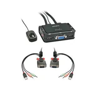 VGA KVM Switch Compact USB2.0 Audio 2ports VGA KVM Switch Compact USB2.0 Audio 2ports