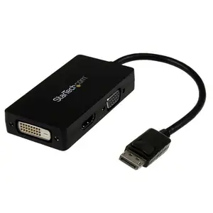 DisplayPort zu VGA/DVI/HDMI Adapter 3in1 Schwarz DisplayPort zu VGA/DVI/HDMI Adapter 3in1 Schwarz