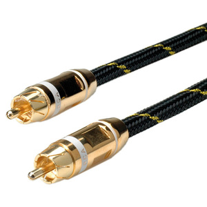 Gold cable Cinch white plug/plug 5m