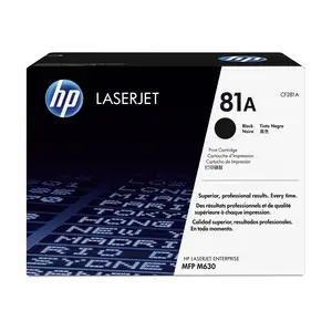 Toner 81A, Black, for LaserJet Enterprise Flow M630z, M630dn, M630f, M630h Toner 81A, Black, for LaserJet Enterprise Flow M630z, M630dn, M630f, M630h