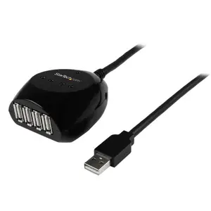 USB 2.0 Kabel aktiv mit 4-Port Hub schwarz 15m USB 2.0 Kabel aktiv mit 4-Port Hub schwarz 15m