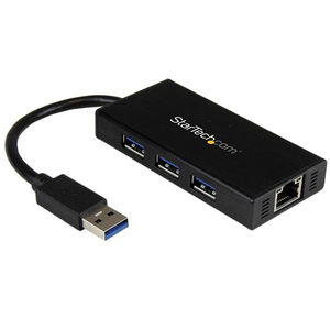 StarTech 3-Port USB 3.0 Hub with Gigabit Ethernet adaptor NIC