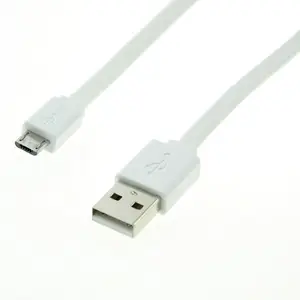 USB 2.0 cable Typ A/Micro-B plug/plug white 1 m USB 2.0 cable Typ A/Micro-B plug/plug white 1 m