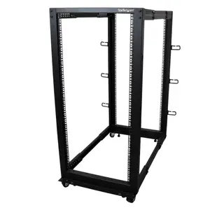 25HE 4 Pfosten Open Frame Server Rack tiefenverstellbar mit Rollen / Nivellierfüße und Kabelverwaltung 25HE 4 Pfosten Open Frame Server Rack tiefenverstellbar mit Rollen / Nivellierfüße und Kabelverwaltung
