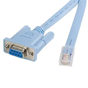 RJ-45 auf DB9 Cisco Konsolen Management Router Kabel Stecker/Buchse Blau 1,8m RJ-45 auf DB9 Cisco Konsolen Management Router Kabel Stecker/Buchse Blau 1,8m