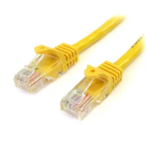 Patchkabel Cat5e RJ-45/RJ-45 Stecker/Stecker Snagless Gelb 3m Patchkabel Cat5e RJ-45/RJ-45 Stecker/Stecker Snagless Gelb 3m