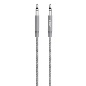 MIXIT Metallic Aux Cable Audiokabel mini-phone stereo 3.5 mm männlich zu mini-phone stereo 3.5 mm männlich 1.2 m Grau MIXIT Metallic Aux Cable Audiokabel mini-phone stereo 3.5 mm männlich zu mini-phone stereo 3.5 mm männlich 1.2 m Grau