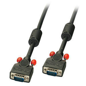 VGA connectioncable plug/plug black 7,5 m