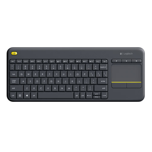 Tastatur K400 Plus Wireless USB Schwarz Layout Deutsch