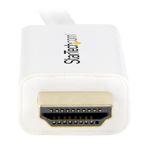 DisplayPort/HDMI Adapterkabel Stecker/Stecker weiß 3m