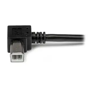 StarTech USB 2.0 cable A/B plug/Winkelplug black 3m StarTech USB 2.0 cable A/B plug/Winkelplug black 3m