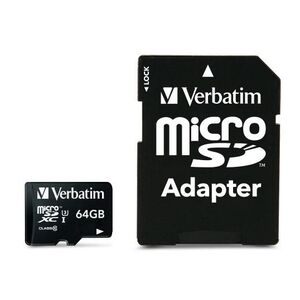 Pro microSDXC Card 64 GB Class 10 UHS-I inkl. Adapter