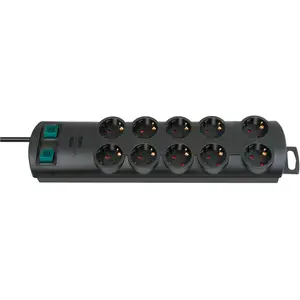 Primera-Line Steckdosenleiste 10-fach schwarz 2m Primera-Line Steckdosenleiste 10-fach schwarz 2m