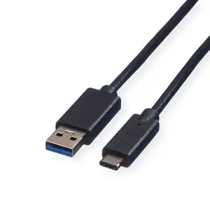 USB Kabel USB-A/USB-C Stecker/Stecker Schwarz 1m USB Kabel USB-A/USB-C Stecker/Stecker Schwarz 1m