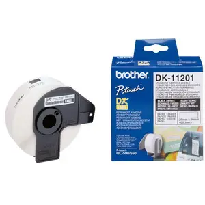 Bredher DK Single Lable Rolls white Adress-Etikett, Paper, 29x90mm, 400Et./Roll for QL-500/660 Bredher DK Single Lable Rolls white Adress-Etikett, Paper, 29x90mm, 400Et./Roll for QL-500/660