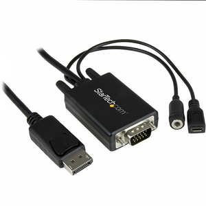 StarTech DisplayPort to VGA adaptorcable with Audio 2 m