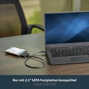 USB 3.1 Adapterkabel mit USB-C für 2,5" SATA Laufwerke USB 3.1 Adapterkabel mit USB-C für 2,5" SATA Laufwerke