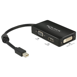 Adapter Mini DisplayPort 1.1 Stecker auf VGA/DVI/HDMI Buchse