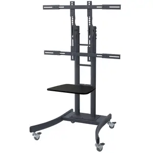 LCD-/TV-Rollständer bis 125kg (32" bis 100") Schwarz LCD-/TV-Rollständer bis 125kg (32" bis 100") Schwarz