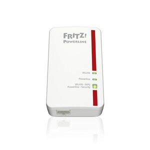 FRITZ!Powerline 1240E WLAN Set Bridge Gigabit Ethernet HomePlug AV (HPAV) 2.0, IEEE 1901 802.11b/g/n 2,4 GHz