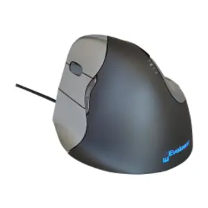 Bakker Evoluent4 Optisch Linkshändig Schwarz Grau Maus Bakker Evoluent4 Optisch Linkshändig Schwarz Grau Maus