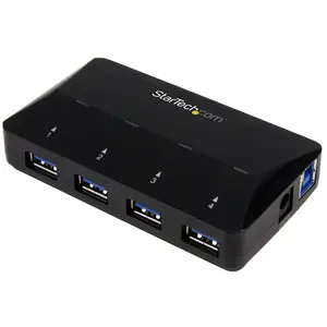 StarTech 4 Port USB 3.0 Hub plus dedizierter chargingconnection 1 x 2.4 A Port StarTech 4 Port USB 3.0 Hub plus dedizierter chargingconnection 1 x 2.4 A Port