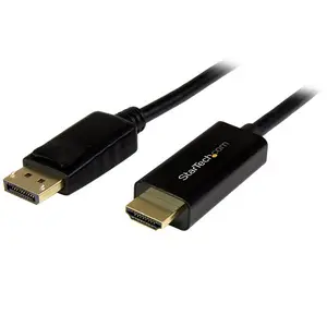 DisplayPort/HDMI Adapterkabel Stecker/Stecker schwarz 3m DisplayPort/HDMI Adapterkabel Stecker/Stecker schwarz 3m