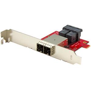 Mini-SAS Adapter Dual SFF-8643 auf SFF-8644 Voll und Low-Profile Slotblech 12Gbit/s