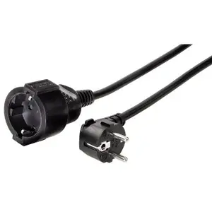 Schutzkontakt-Verlängerungskabel Profi, 3 m, Schwarz Schutzkontakt-Verlängerungskabel Profi, 3 m, Schwarz