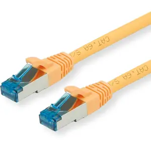 Patchkabel RJ-45 S/FTP Cat6a Gelb 1,5 m Patchkabel RJ-45 S/FTP Cat6a Gelb 1,5 m