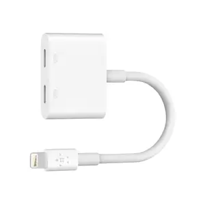 RockStar Lightning-Audio und Ladeadapter, Weiß RockStar Lightning-Audio und Ladeadapter, Weiß