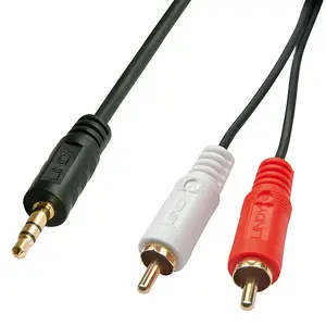 Premium Audio-adaptorcable, 2x RCA (Cinch) plug an 3,5mm cinchnplug 3 m Premium Audio-adaptorcable, 2x RCA (Cinch) plug an 3,5mm cinchnplug 3 m