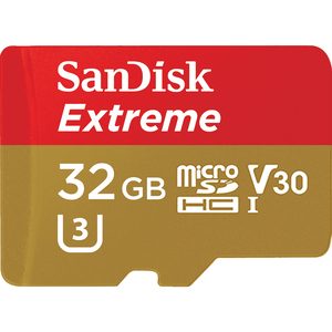 Extreme Flash-memory card (microSDHC/SD-adaptor included) 32 GB