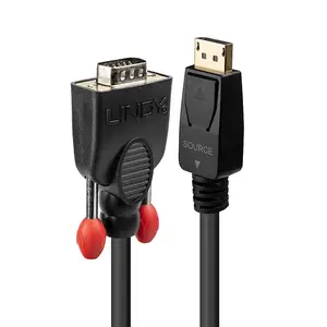 Konverterkabel DisplayPort/VGA Stecker/Stecker Schwarz 3m Konverterkabel DisplayPort/VGA Stecker/Stecker Schwarz 3m