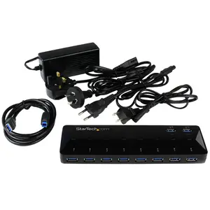 10 Port USB 3.0 Hub mit Lade- und Sync Port 2 x 1,5A Ports 10 Port USB 3.0 Hub mit Lade- und Sync Port 2 x 1,5A Ports