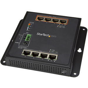 8 Port (4 PoE+) Gigabit Managed Ethernet Switch Wandmontage mit Front Zugriff