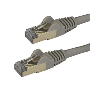 Patchkabel Cat6a RJ-45/RJ-45 Stecker/Stecker Grau 2m