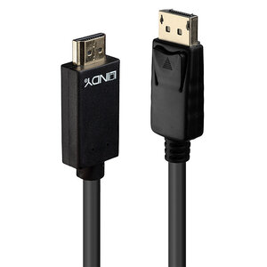 Anschlusskabel DisplayPort/HDMI Stecker/Stecker Schwarz 0,5m