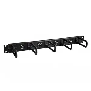 Kabelmanagement Panel für Server Rack D-Ringe Kabelführungssatz 1U 48.3 cm (19") Kabelmanagement Panel für Server Rack D-Ringe Kabelführungssatz 1U 48.3 cm (19")