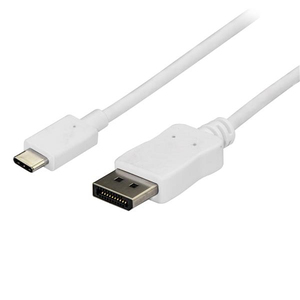 USB-C auf DisplayPortkabel Stecker/Stecker weiß 1,8m
