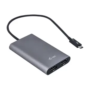i-tec Thunderbolt  3 auf Dual Display Port Video Adapter Schwarz i-tec Thunderbolt  3 auf Dual Display Port Video Adapter Schwarz