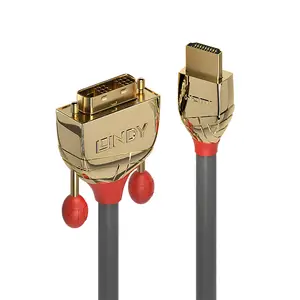 Gold HDMI/DVI-D Anschlusskabel Grau 15 m Gold HDMI/DVI-D Anschlusskabel Grau 15 m