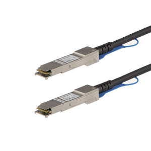 HP JG326A kompatibles Direktanschlusskabel QSFP+/QSFP+ Stecker/Stecker Schwarz 1m